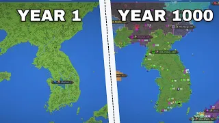 1000 YEARS in KOREA - WorldBox Timelapse