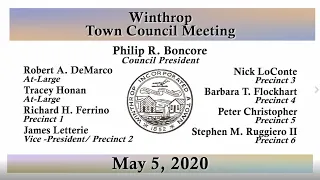 Town Council Meeting of May 5, 2020