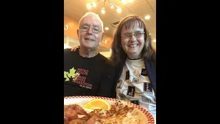 Me and my brother Tom at Bob's Big Boy in Michigan on August 2019.