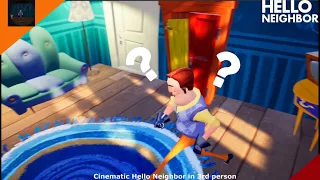 Hello Neighbor Act 1 intro in 3rd person gameplay