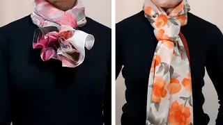 9 best ways to wear a scarf, good well  on your blouse