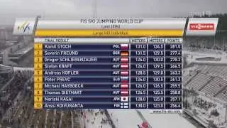 Kamil Stoch 134,5 m - II seria - Zwycięstwo Lahti 2013/2014 - K116