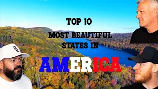 Top 10 MOST BEAUTIFUL STATES in America REACTION!! | OFFICE BLOKES REACT!!