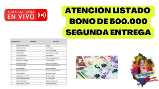 ✅Listado de beneficiarios ayuda de $500.000 ver🟢👉