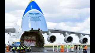 Ан-225 МРИЯ. Взлет самого большого самолета в мире из аэропорта Варшавы. Видео из кабины пилотов.