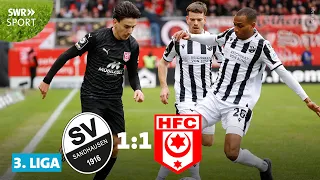 3. Liga: Tor in der Nachspielzeit - SV Sandhausen lässt gegen Halle Punkte liegen | SWR Sport