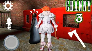 PLAYING AS PENNYWISE & HAUNTING VICTIMS IN GRANNY 3 EXTREME MODE (Train Escape)