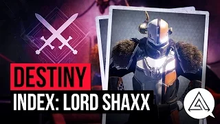 Destiny Index | The Master of the Crucible - Lord Shaxx