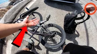 My Worst BMX CRASH In YEARS.. Ripped The Skin Off BOTH My Hands.