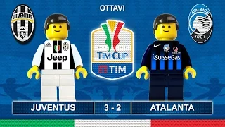 Juventus Atalanta 3-2 • Tim Cup 2017 (11/01/2017) goal sintesi Lego Calcio Coppa Italia 2017