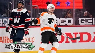 Laughton's 1st-career hatty leads Flyers to win over Caps