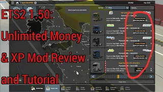 ETS2 1.50: Unlimited Money & XP Mod Review and Tutorial