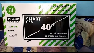 Бюджетный 40 дюймовый Full HD Smart TV телевизор из Эльдорадо |Обзор телевизора Hi VHIX-40F152MSY!