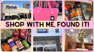 SHOP WITH ME + I FOUND IT! | MARSHALLS, ALDI, BURLINGTON & TARGET | HUGE HAUL FOR YOU ALL & MORE