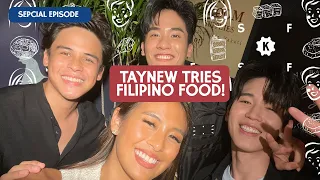 FSF x TayNew! Tay Tawan & New Thitipoom try out Filipino Food at Sarsa! | Front-Seat Foodies