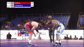 Qual Rd. - 125kg: Amar DHESI (CAN) v. Aaron JOHNSON (JAM) | 2024 Pan-American Olympic Qualifier