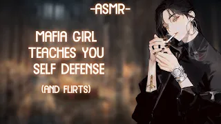 [ASMR] [ROLEPLAY] ♦mafia girl teaches you self defense♦ (binaural/softdom/F4A)