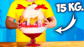 Repeat Amazing Street Food / Huge Dessert for 15 Kg / Mexican Street Corn / Soup in a Glass of Dough