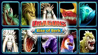 ALL 10 LEGENDARY DRAGONS UNLOCKED (DRAGONS RISE OF BERK)