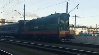 ЧМЕ3-4384 з потягом Харків-Одеса