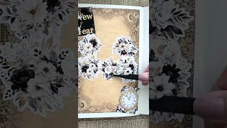 Happy New Year Junk Journal Spread #shorts #junkjournaling #asmr #scrapbooking #junkjournalideas