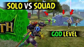 AJJUBHAI KING OF SOLO VS SQUAD👑😈BEST FF GAMEPLAY | GARENA FREE FIRE