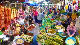 Best Cambodian Market Food Tour - Honeycomb, Snail, Corn, Pumpkin Seeds, & More