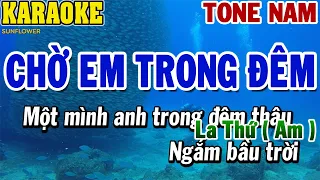 Karaoke Chờ Em Trong Đêm Tone Nam (Am) | Karaoke Beat | 84