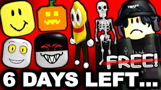6 days until all the free avatar heads/characters are gone... (ROBLOX)