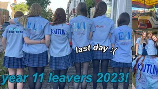 year 11 leavers day vlog 2023! last day of school! uk!