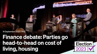 FINANCE DEBATE -  Election 2023 | 14 September 2023 | RNZ