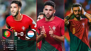 Portugal 9-0 Luxembourg 🇵🇹 Without Cristiano Ronaldo Euro 2024  #portugal