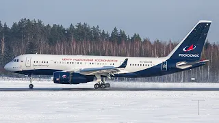 Туполев Ту-204-300 Роскосмос На Посадке аэропорт Минск-2🚀💫✈️