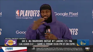 LeBron James Post Game Interview | May 10 | Lakers vs Warriors Game 5