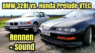 Duell auf Augenhöhe? - BMW 328i vs. Honda Prelude VTEC - DAS Rennen | Youngtimer 2021