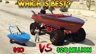 GTA 5 ONLINE : CHEAP BOAT MOBILE VS EXPENSIVE BOAT MOBILE VS (WHICH IS BEST?)