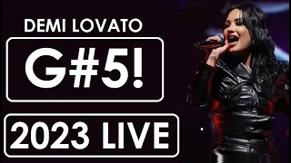 DEMI LOVATO - SUSTAINED G#5 BELT LIVE! (L.A. 2023)