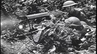 American soldiers fire the Heavy Machine gun as part of their training in the Uni...HD Stock Footage