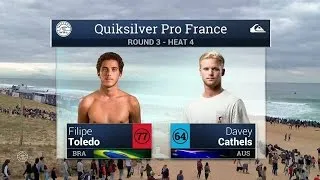 Quiksilver Pro France: Round Three, Heat 4