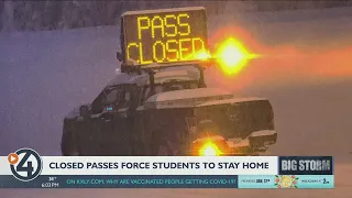 Mountain pass closures keep some college students stranded at home