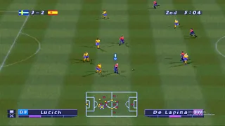 Spain vs Sweden - ISS Pro Evolution (PS1 / PSX)