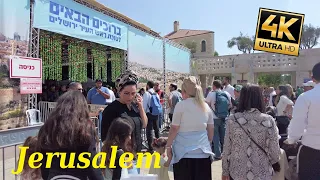 Walk around the city of Jerusalem. Sukkot holiday.