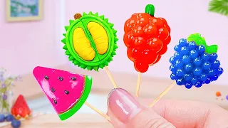 Yummy Fruit Jelly Using Coca Cola 🍇 How To Make Miniature Freeze Honey Jelly 🌈 Little Cakes Corner