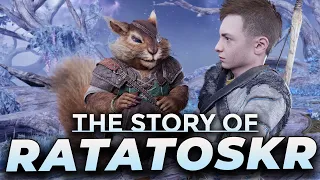 God of War Ragnarok The Story of Ratatoskr the Magical Squirrel - All Scenes + Funniest Moments