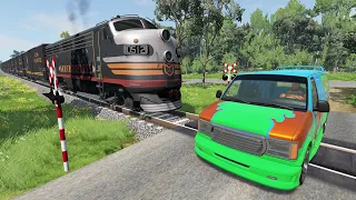 Realistic Train Accidents #2 - Beamng.Drive
