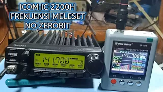 how to set icom ic 2200 the frequency is not zero bit