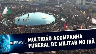 Irã: Multidão acompanha funeral de general morto em ataque aéreo dos EUA | SBT Brasil (06/01/20)