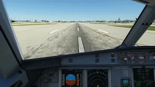 A320 gusty landing in Miami