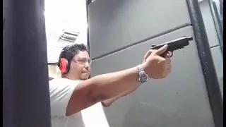 First firing at Armscor indoor range (Jakosalem Cebu City)