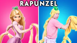 Rapunzel In Real Life - Rapunzel and Flynn's Best Moments | Tangled Parody by Woa Parody